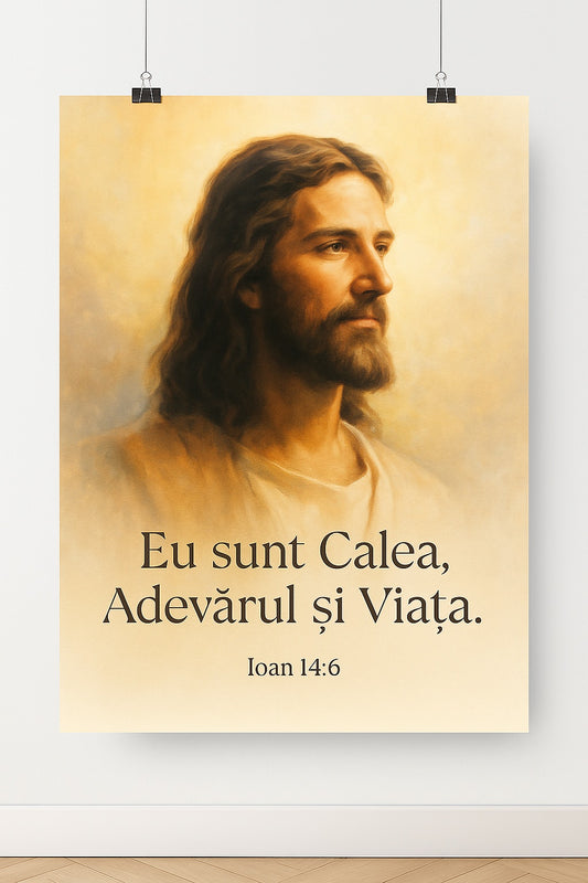 Poster A1 „Eu sunt Calea, Adevărul și Viața” – Ioan 14:6